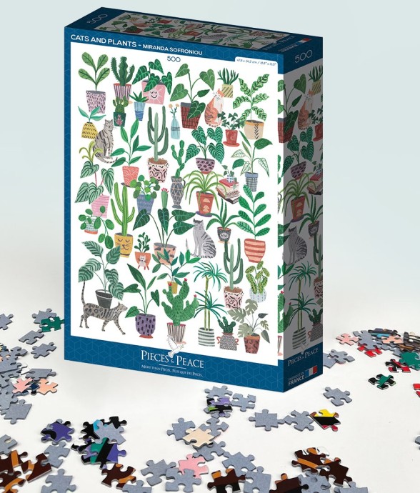 Puzzle Chats et Plantes -...