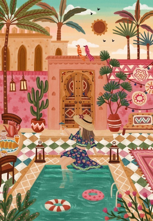 Puzzle Escapade Marocaine - 1000 pièces