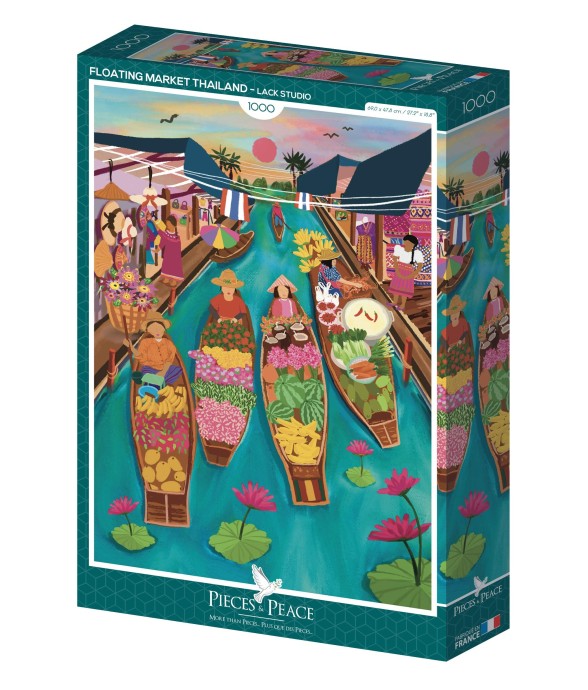Puzzle Marché Flottant en...