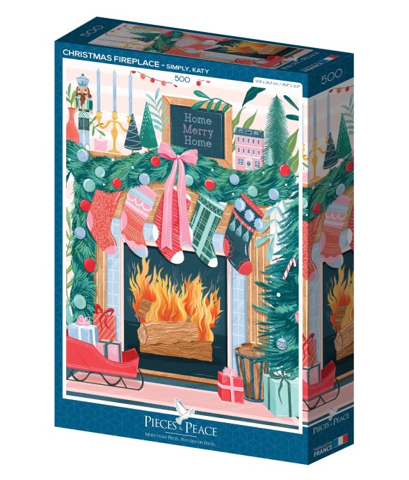 Puzzle Cheminée de Noël -...