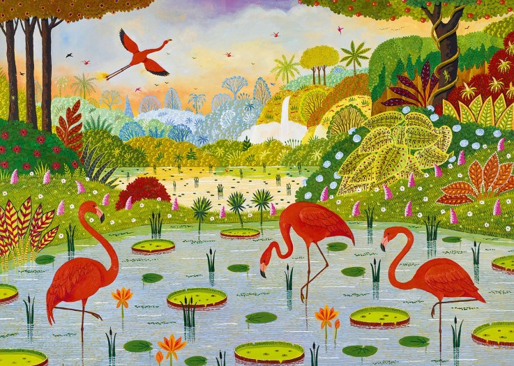 Puzzle Flamants des Caraïbes - 1000 pièces