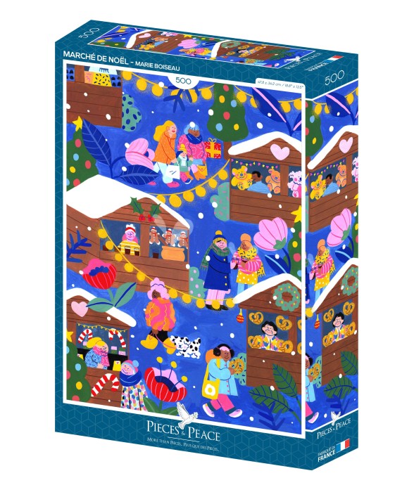Puzzle Marché de Noël - 500...
