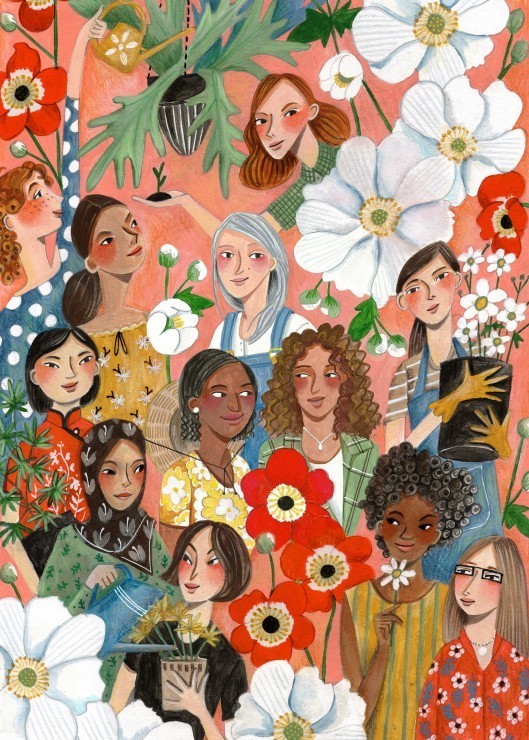 Puzzle Femmes au Jardin - 500 pièces