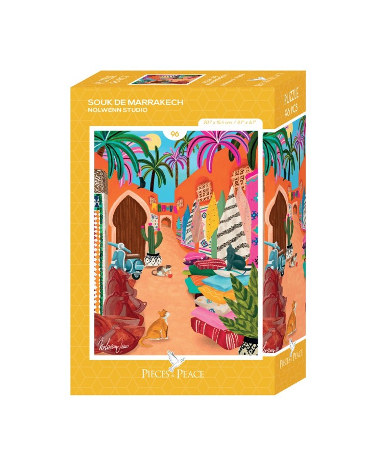 Puzzle Mini Puzzle - Souk de Marrakech - 96 pièces