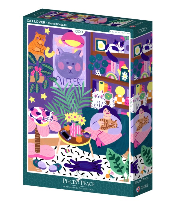 Puzzle Amoureux des Chats -...