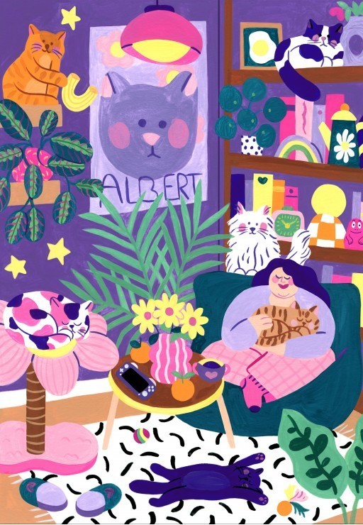 Puzzle Amoureux des Chats - 1000 pièces