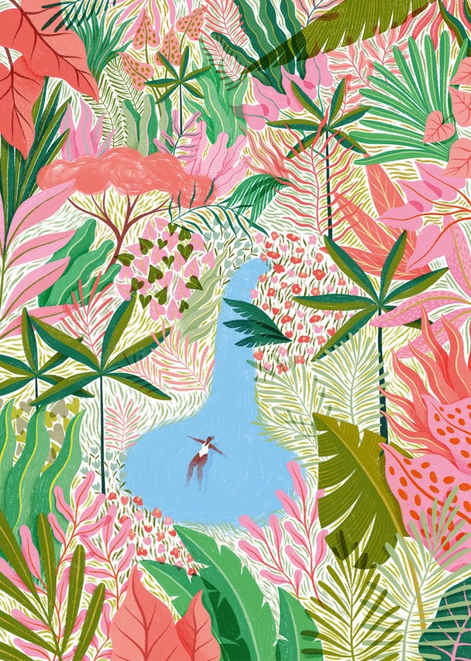 Puzzle Piscine Naturelle - 500 pièces