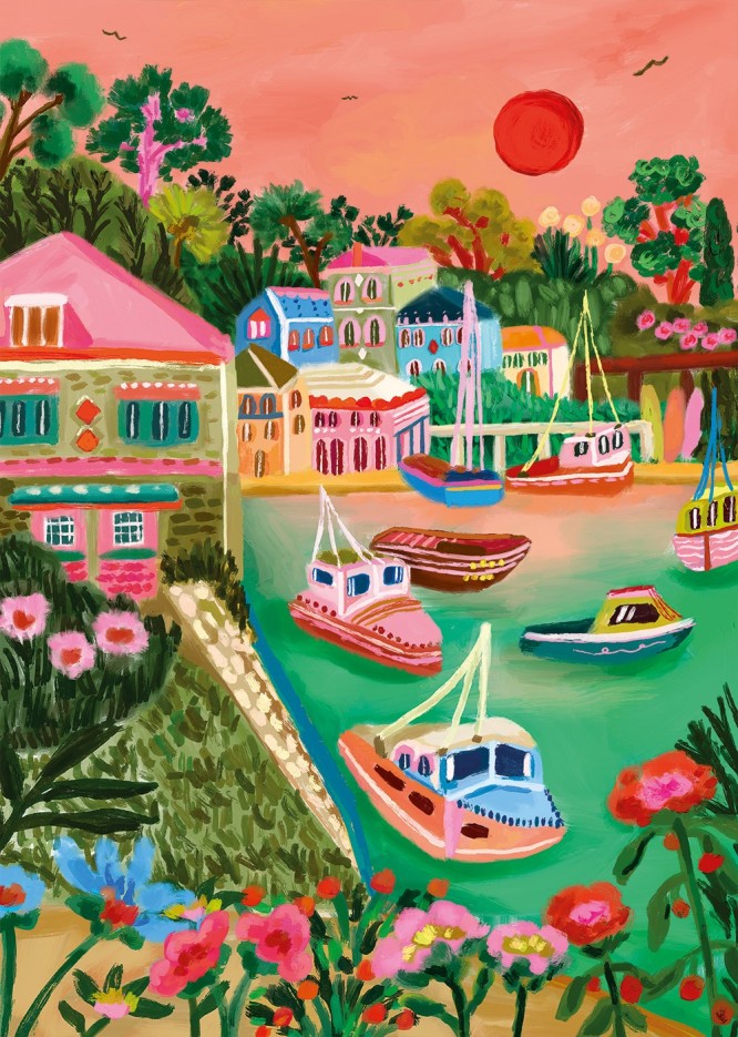 Puzzle Polperro - 1000 pièces