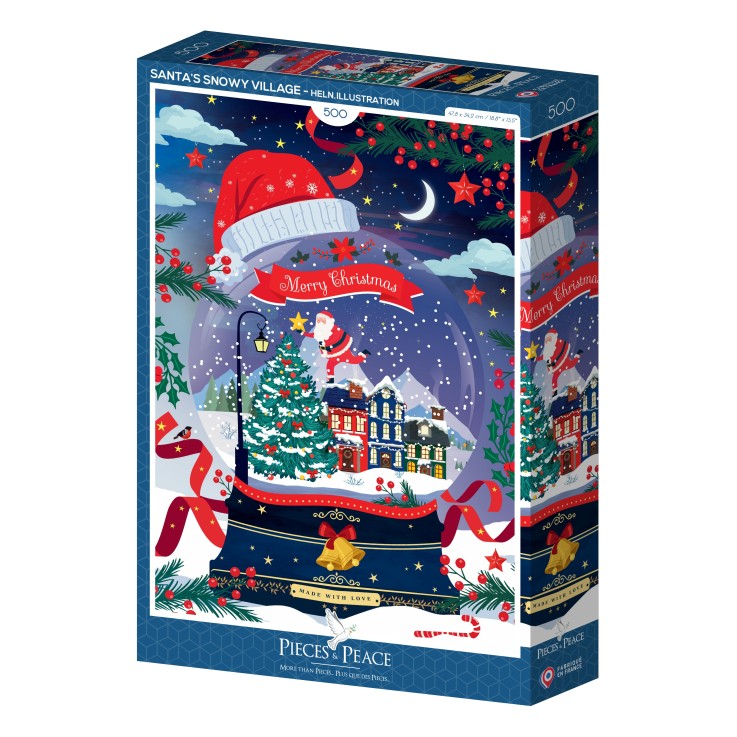 Puzzle Le Village Enneigé du Père Noël - 500 pièces