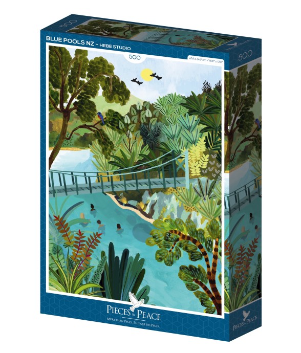 Puzzle Piscine Bleues en...