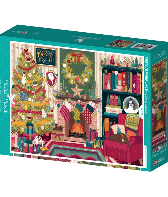 Puzzle Cheminée de Fêtes -...