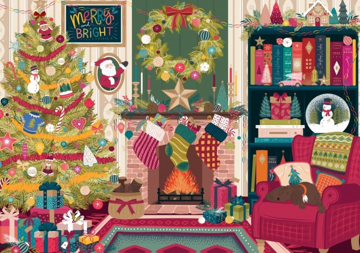 Puzzle Cheminée de Fêtes - 2000 pièces