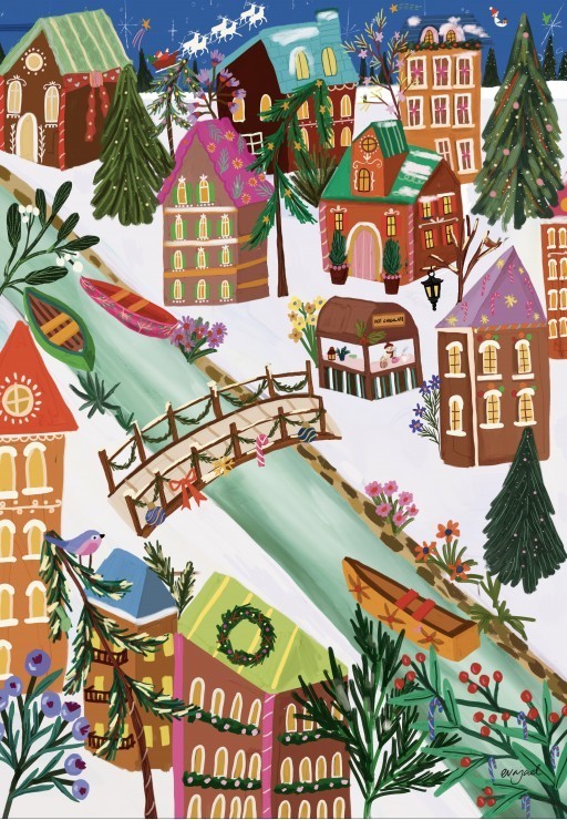 Puzzle Le Village Pain d'Epice - 1000 pièces