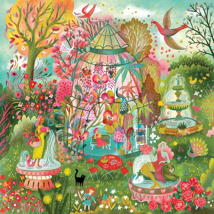 Puzzle Greenhouse Fountains - 1000 pièces