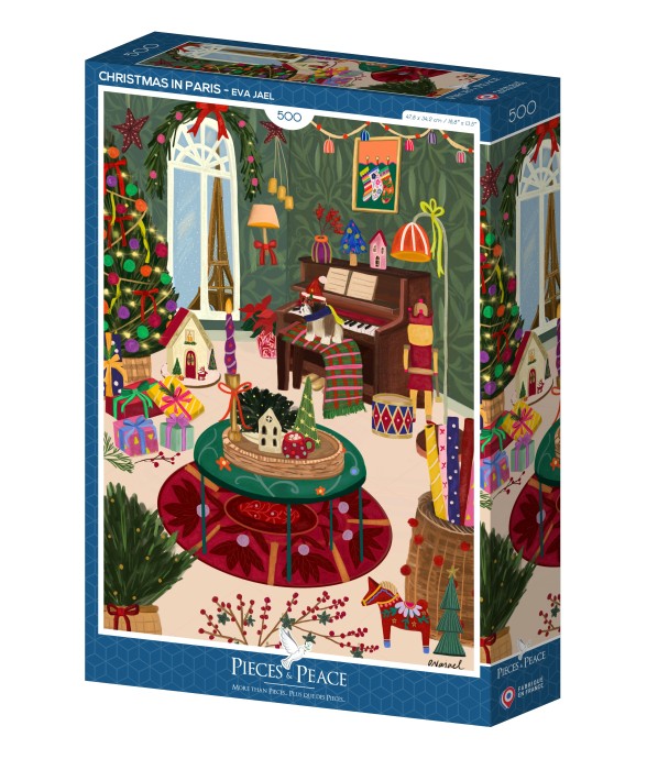 Puzzle Christmas in Paris -...
