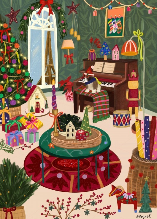 Puzzle Christmas in Paris - 500 pièces