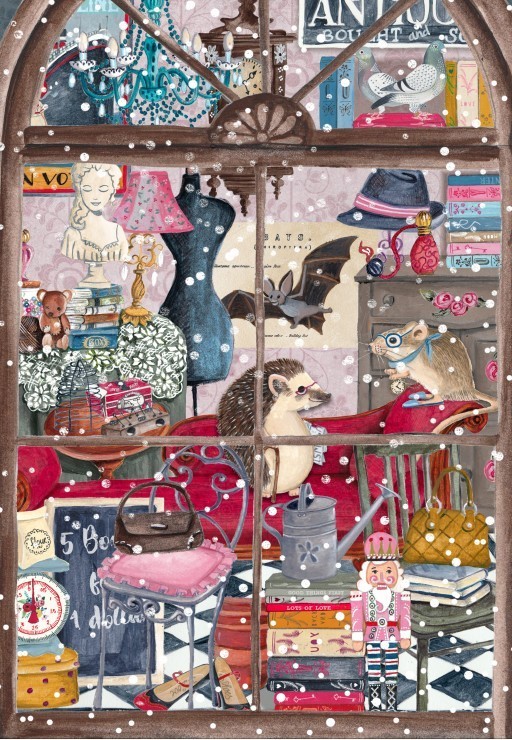 Puzzle Librairie de Noël - 1000 pièces