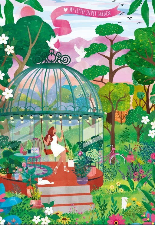Puzzle Mon Petit Jardin Secret - 1000 pièces
