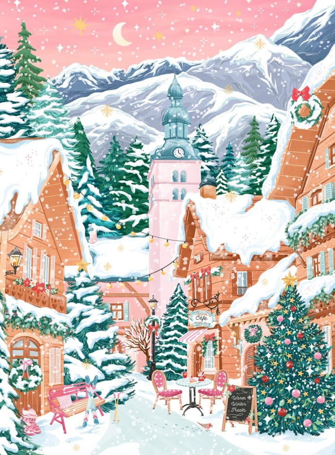 Puzzle Mini Puzzle - Megève, Alpes Françaises - 96 pièces