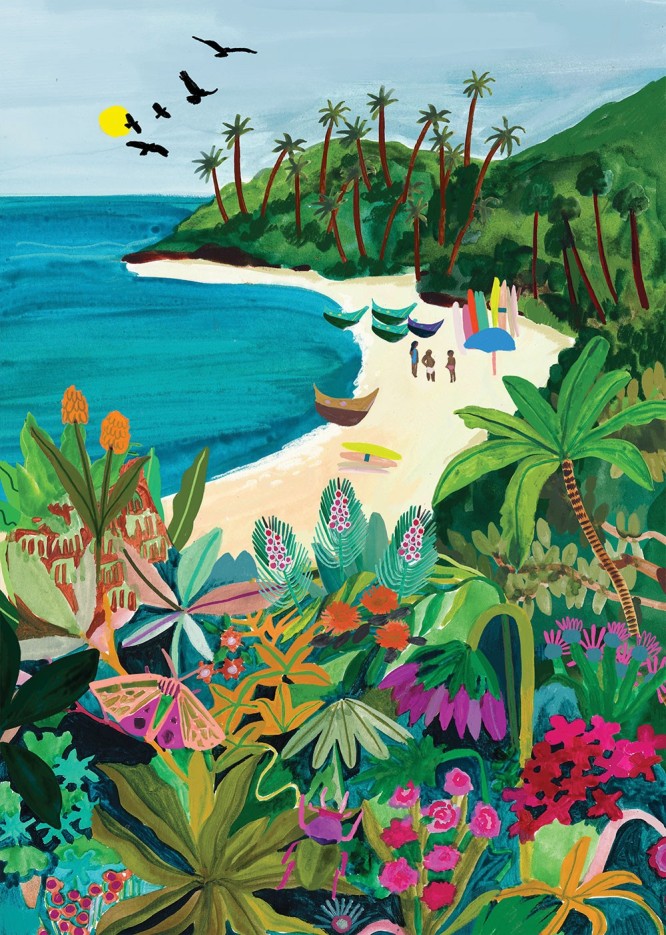 Puzzle Beach Butterfly - 500 pièces