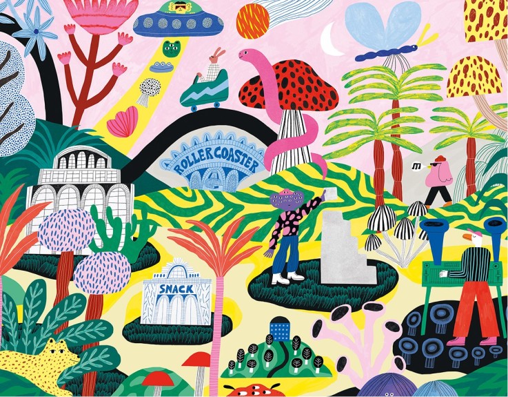 Puzzle Les Montagnes Russes - 1500 pièces