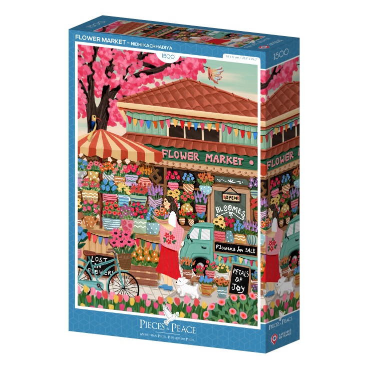 Puzzle Marché aux Fleurs - 1500 pièces