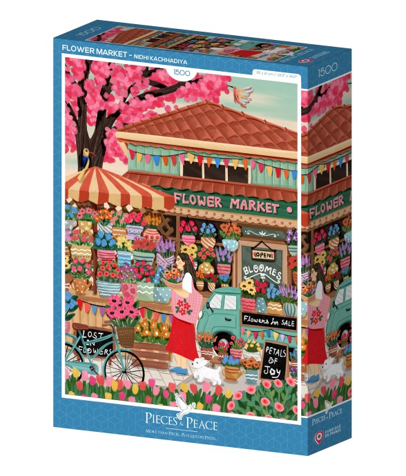 Puzzle Marché aux Fleurs -...