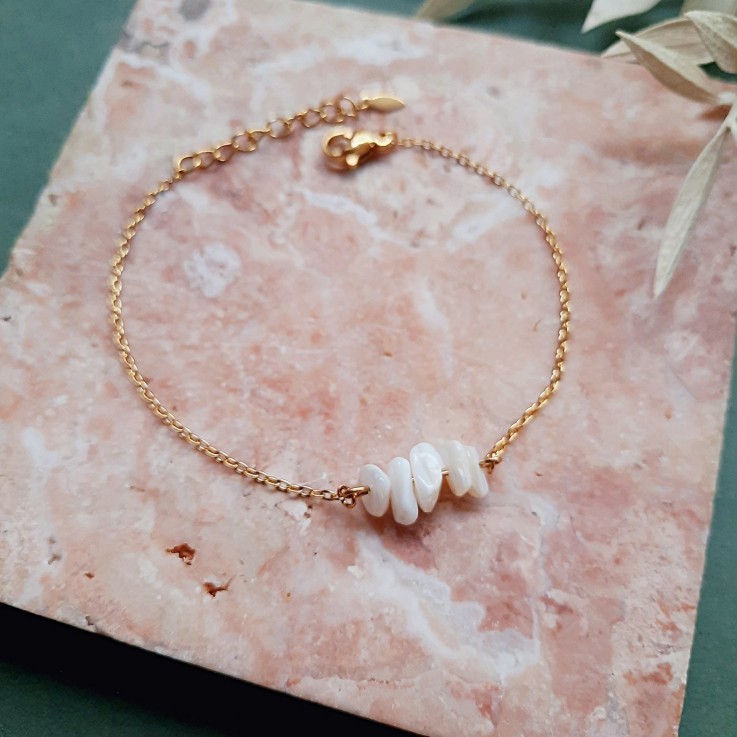 Bracelet mariage IVOIRE nacré