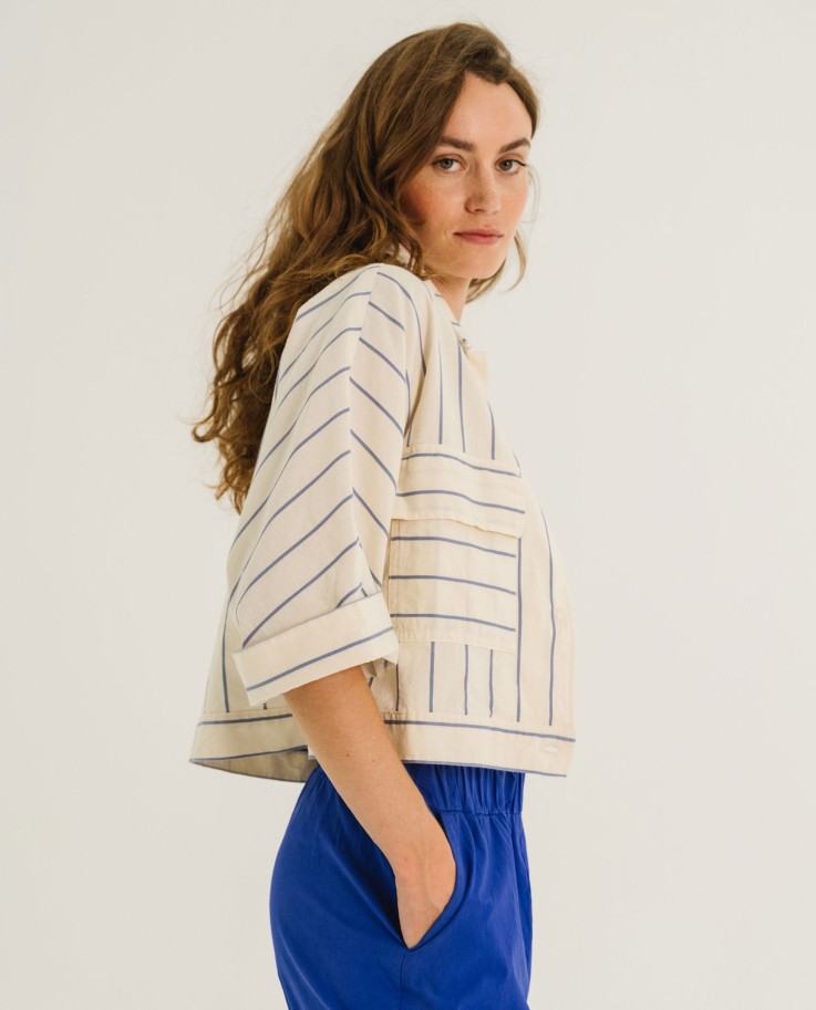 Chemise Etienne Greige et rayures