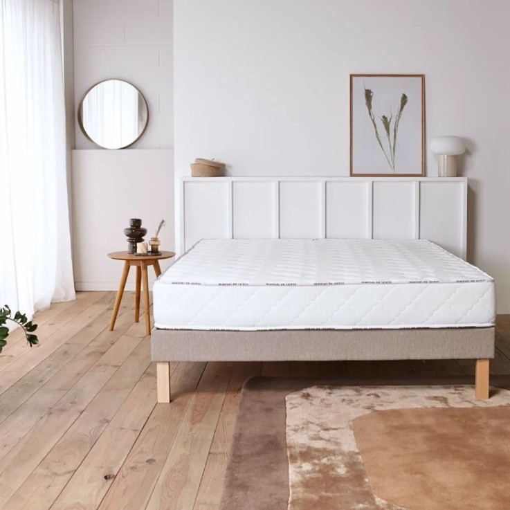 Matelas latex 80x200 5 zones ferme mémoire de forme moelleux - 22 cm