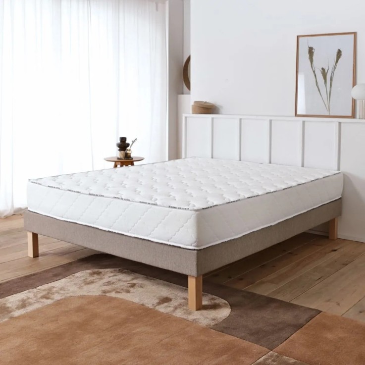 Matelas latex 80x200 5 zones ferme mémoire de forme moelleux - 22 cm