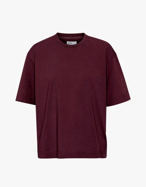 Tee-Shirt Oversized - Oxblood Red