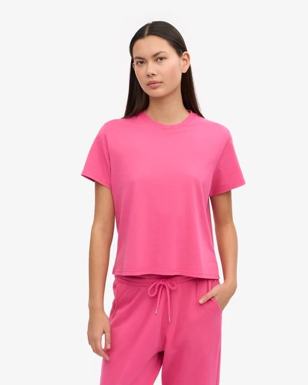 Crop Shirt Boxy Bubblegum Pink