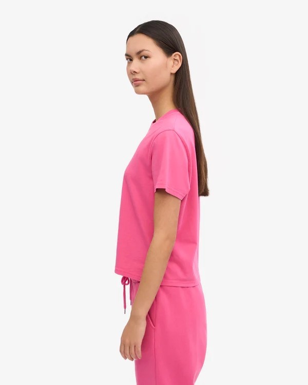Crop Shirt Boxy Bubblegum Pink