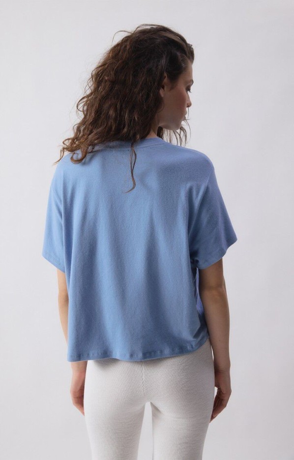 Tee-Shirt Ypawood Mc Bleu Chiné