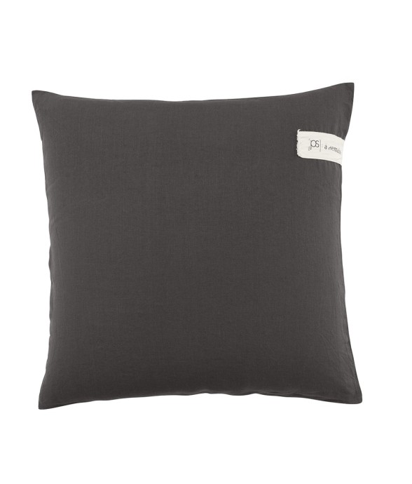 Taie d'oreiller unie en...