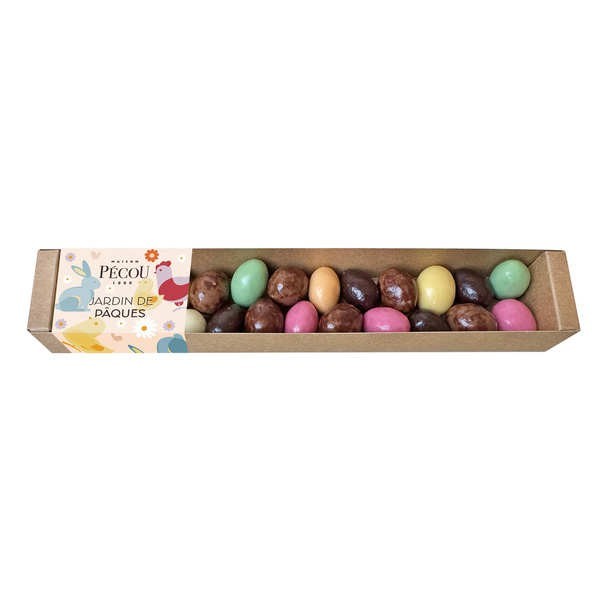 Jardin de Pâques - Assortiment de billes et d'œufs gourmands - Boîte de 130g
