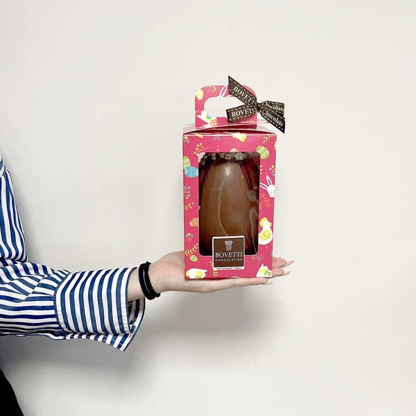 Œuf gourmand chocolat noir et lait et éclats de noisettes du Piémont - L'œuf de 200g