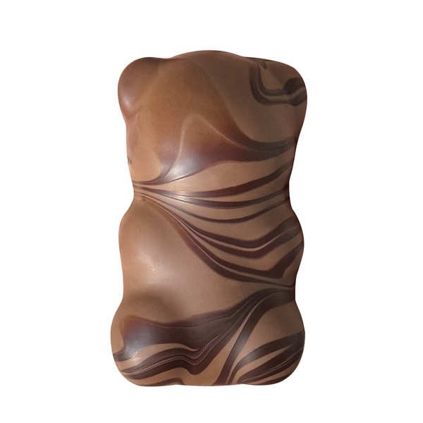 Etui de 4 oursons guimauve au chocolat Praliné Noisette - Etui de 100g