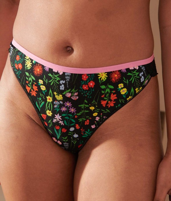 Culotte bi-matière Imprimé...