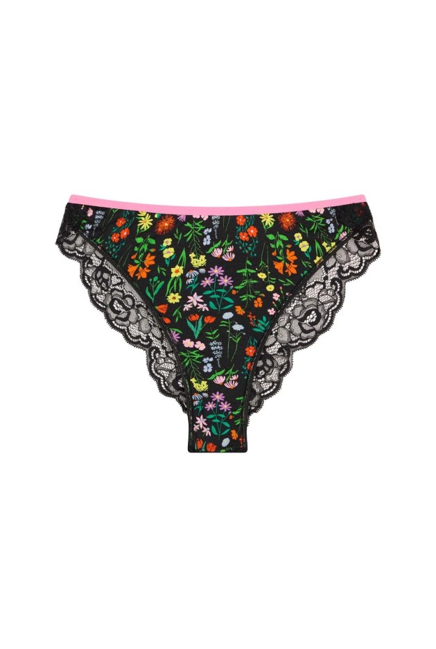 Culotte bi-matière Imprimé en Tencel