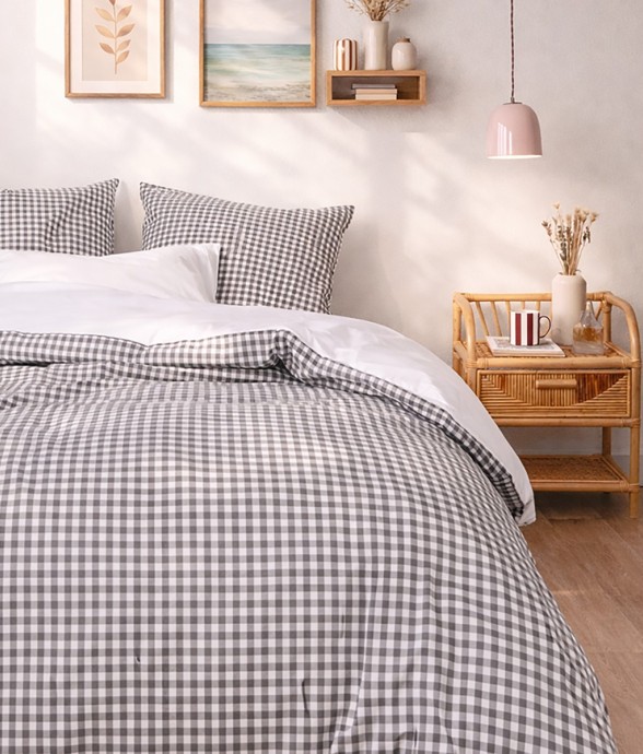 Parure de lit imprimée en...