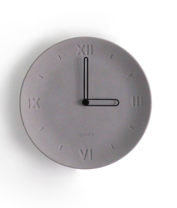 Horloge béton Gris Antan