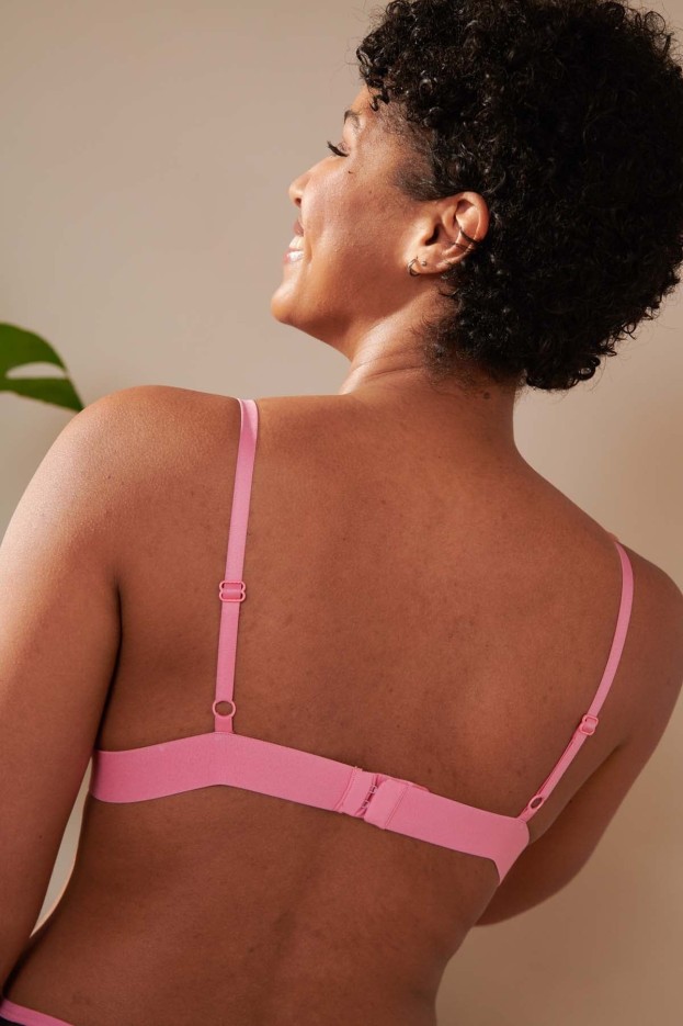 Brassière Bi-matière Imprimé Pampa noir en Tencel