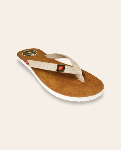 Tongs Mixtes Cuir MOOREA Sable