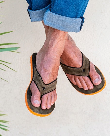 Tongs Mixtes Cuir SPERONE Vert