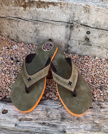 Tongs Mixtes Cuir SPERONE Vert