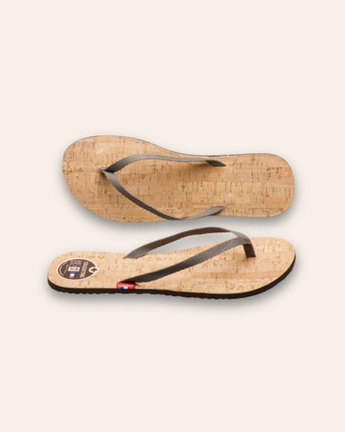 Tongs Mixtes Liège PLUME Gris