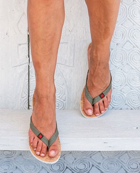 Tongs Mixtes Liège MOOREA Vert