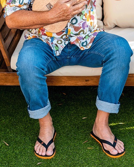 Tong Mixtes Cuir MOOREA Noir